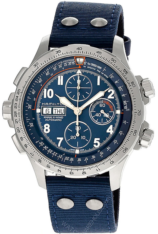 Hamilton watches  HAMILTON Khaki Aviation X-Wind Lefty CHRONO 45MM Blue Dial Men's Watch H77906940 