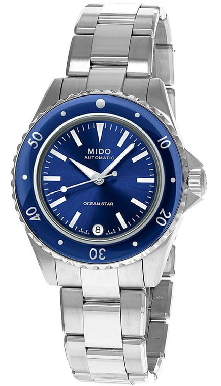 Mido Watches MIDO Ocean Star 36.5MM AUTO SS Blue Dial Women's Watch M026.207.11.041.00 