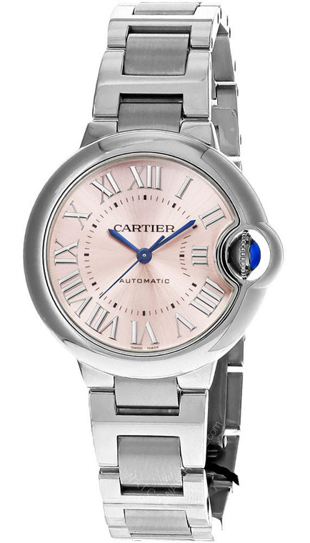 Cartier watches CARTIER Ballon Bleu de Cartier 33MM AUTO Pink Dial Women's Watch WSBB0068 