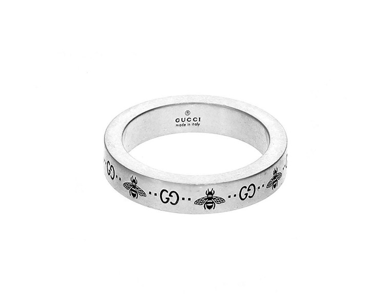 Gucci Jewelry GUCCI GG & Bee Sterling Silver Ring YBC7298980010 