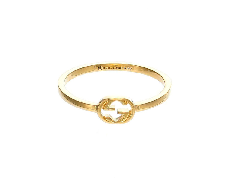 Gucci Jewelry GUCCI 18K Yellow Gold Interlocking G Ring YBC6791150010 