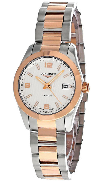 Longines watches LONGINES Conquest Classic AUTO 18K Rose Gold SS Women's Watch L2.285.5.76.7 