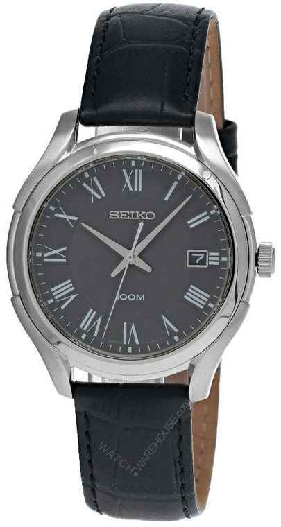 Seiko watches SEIKO Quartz 40MM Black Dial Men's Watch SGEF73P1  