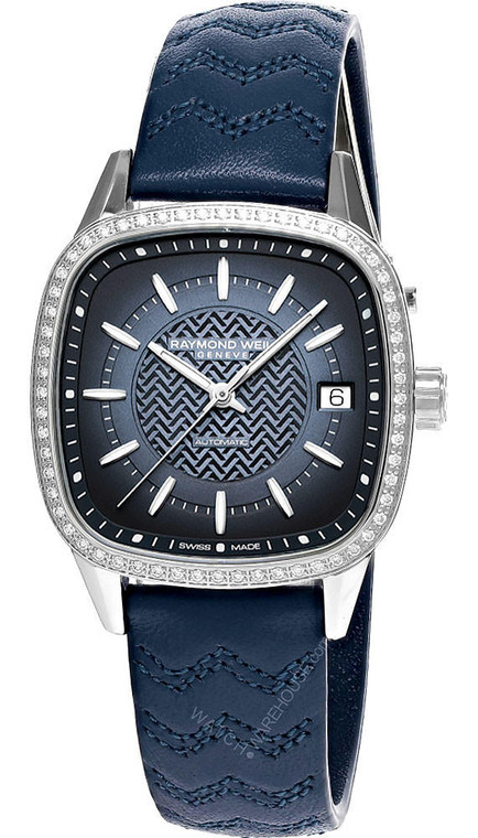 Raymond Weil Watches RAYMOND WEIL Freelancer AUTO Diamond Blue Dial Women's Watch 2490-SCS-50051 