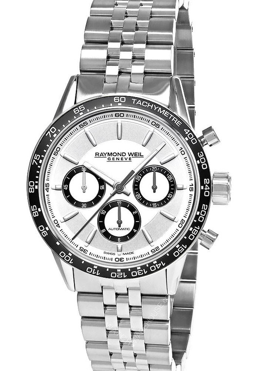 Raymond Weil Watches RAYMOND WEIL Freelancer 43.5MM AUTO White Dial Men's Watch 7741-ST1-30021 