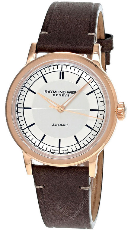 Raymond Weil Watches RAYMOND WEIL Millesime 39.5MM Brown Leather Men's Watch 2925-PC5-65001 