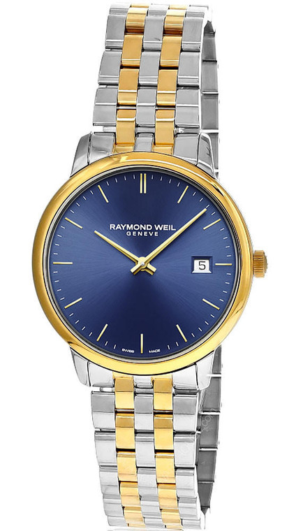 Raymond Weil Watches RAYMOND WEIL Toccata 39MM SS Blue Dial Two-Tone Men's Watch 5485-STP-50001 