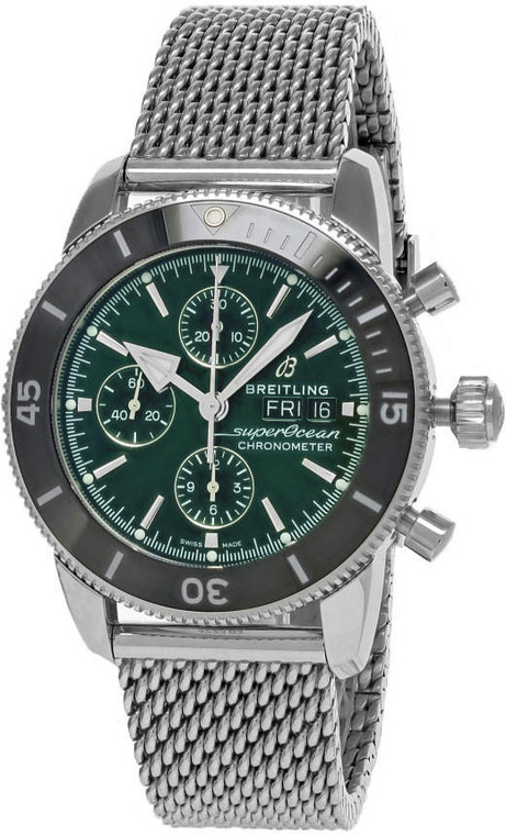 Breitling watches BREITLING Superocean Heritage CHRONO 44MM Green Dial SS Men's Watch A13313121L1A1  