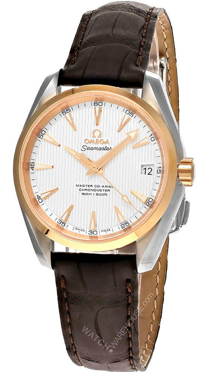 Omega watches OMEGA  Aqua Terra AUTO 38.5MM Silver Dial Leather Men's Watch 231.23.39.21.02.001 