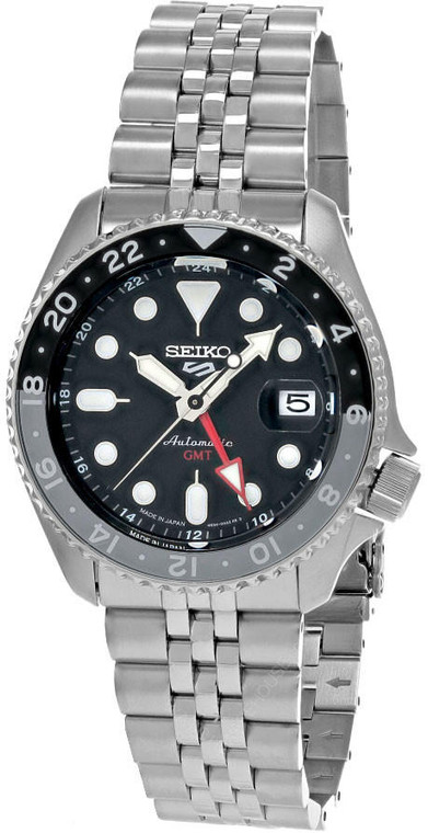 Seiko watches SEIKO 5 Sports SKX Sports Style GMT Series 42.5MM Black Dial Men's Watch SSK001 