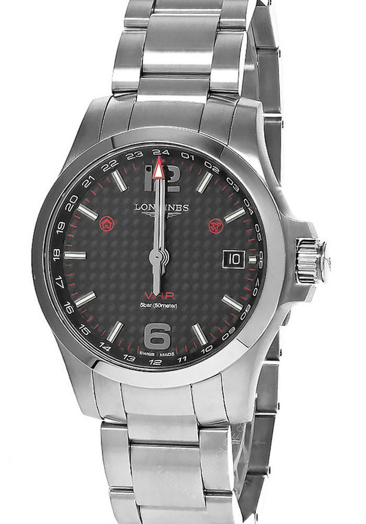 LONGINES Conquest V.H.P 41MM Quartz SS BLK Dial Men's Watch L3.718.4.66.6  