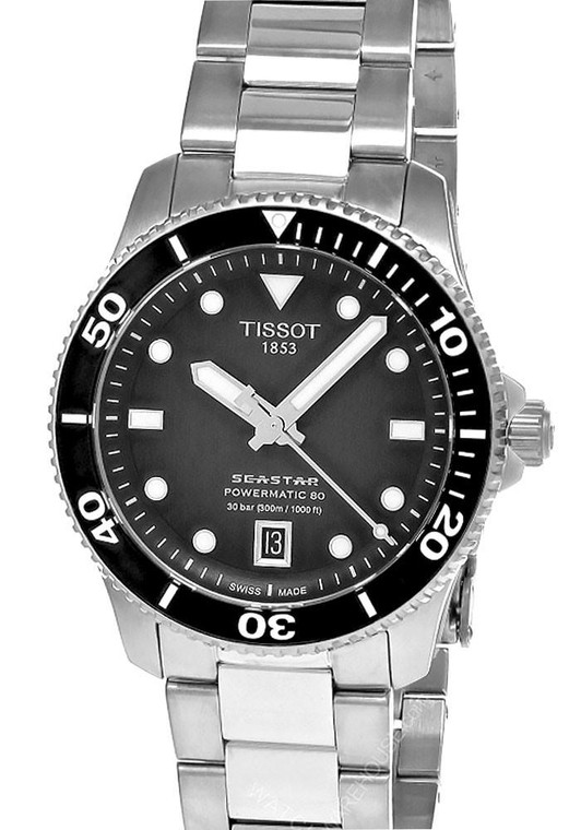 TISSOT Seastar 1000 40MM Grey/Black Dial Men's Watch T120.807.11.051.00 / T1208071105100