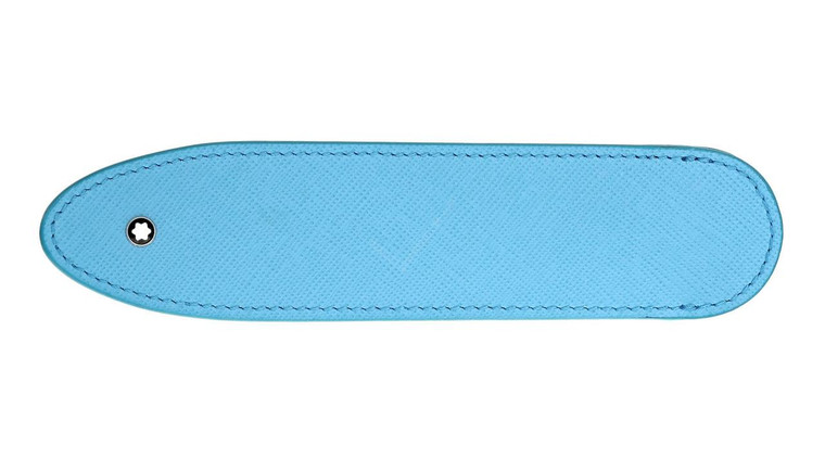 Montblanc Accessories MONTBLANC Sartorial 1 Pen Turquoise Leather Sleeve MB124196 