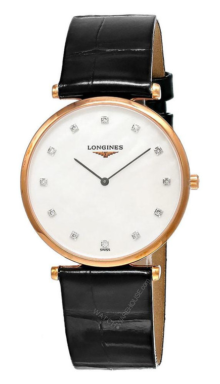 LONGINES La Grande Classique 33MM 12 Diamond MOP Rose gold