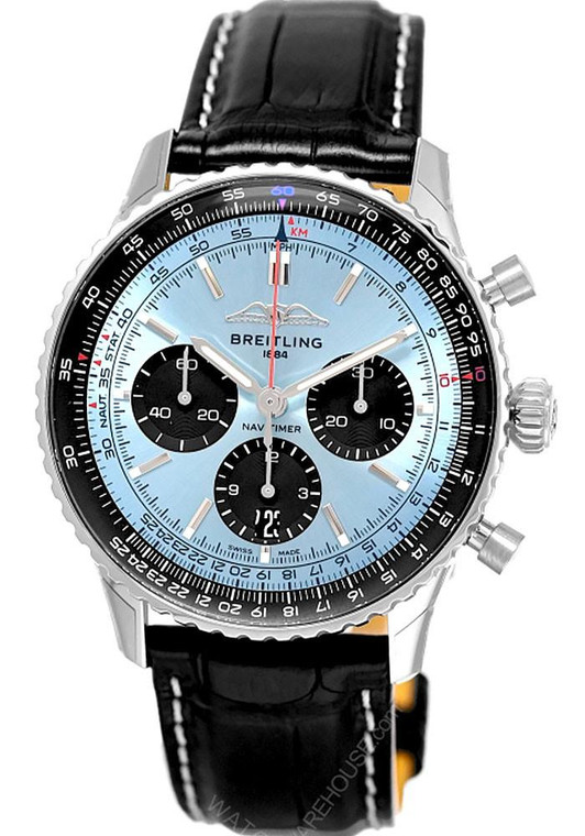BREITLING Navitimer B01 Chronograph Automatic 43MM Blue Dial Men's Watch AB0138241C1P1