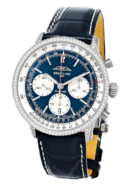 BREITLING Navitimer B01 Chronograph Automatic 41MM Blue Dial Men's Watch AB0139631C1P1 