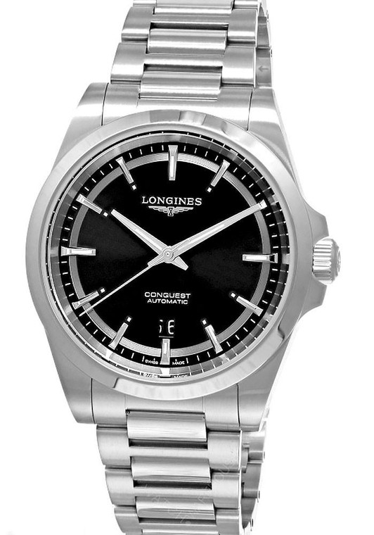 LONGINES Conquest Automatic 41MM Black Dial Men's Watch L38304526 / L3.830.4.52.6 