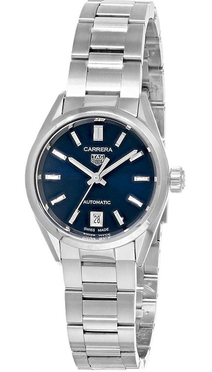 TAG HEUER Carrera Date Automatic SS 29MM Blue Dial Women's Watch WBN2411.BA0621 