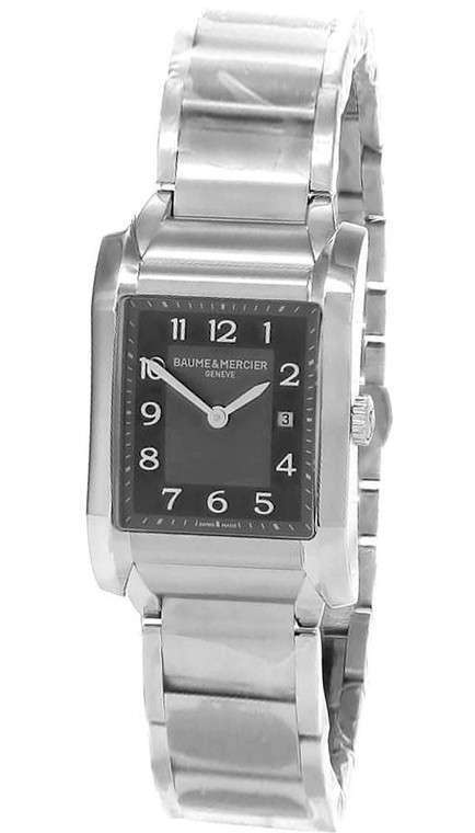 BAUME & MERCIER Hampton Quartz SS Black Dial Women's Watch MOA10021 