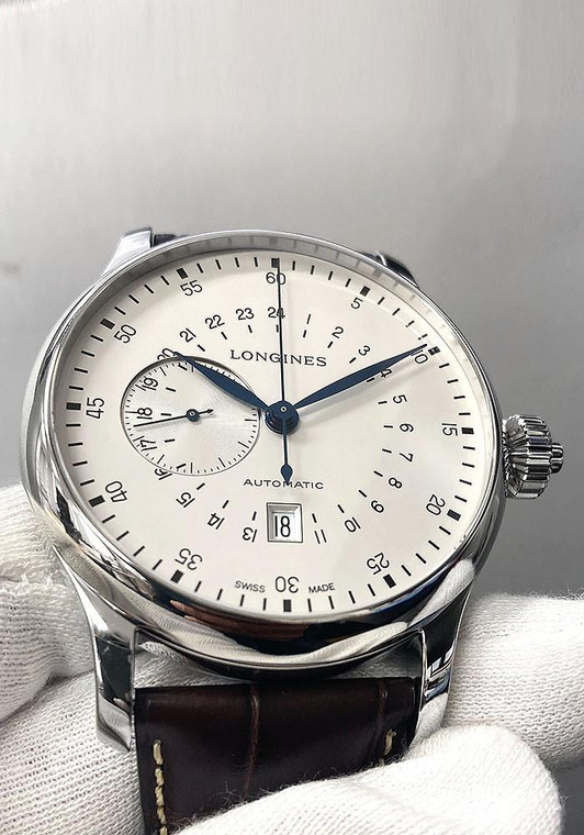 LONGINES Heritage Aviation Automatic 47.5MM Silver Dial Men's Watch L2.797.4.73.2 / L27974732