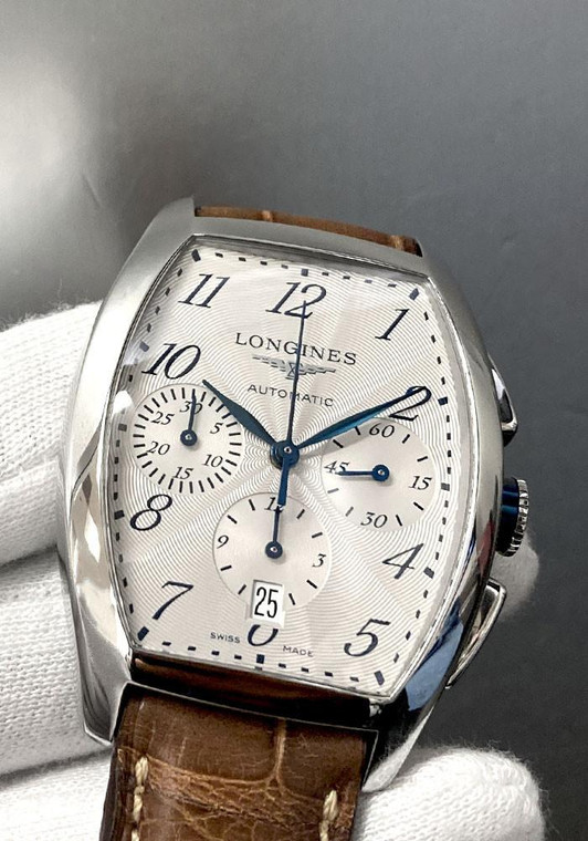 LONGINES Evidenza Automatic Chronograph Silver Dial Men's Watch L2.643.4.73.4 / L26434734