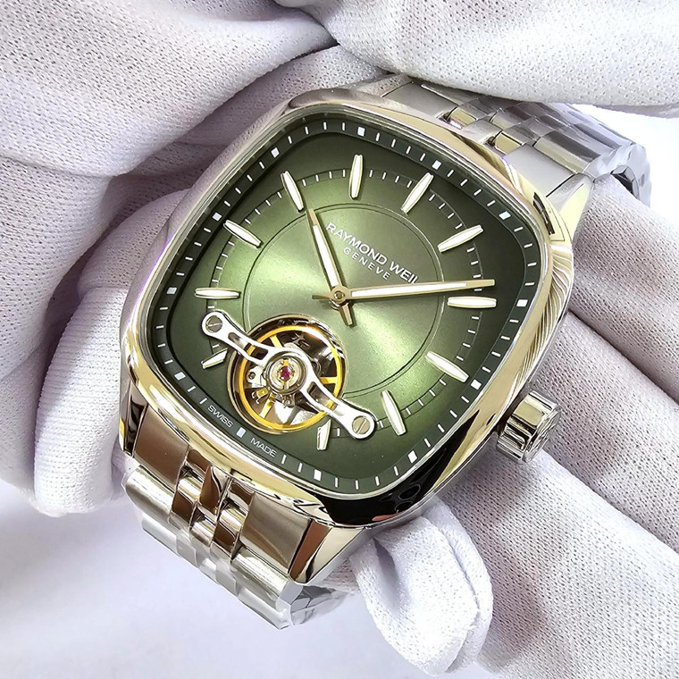 Raymond Weil Watches RAYMOND WEIL Freelancer Automatic 40MM Green Dial Men's Watch 2790-ST-52051 