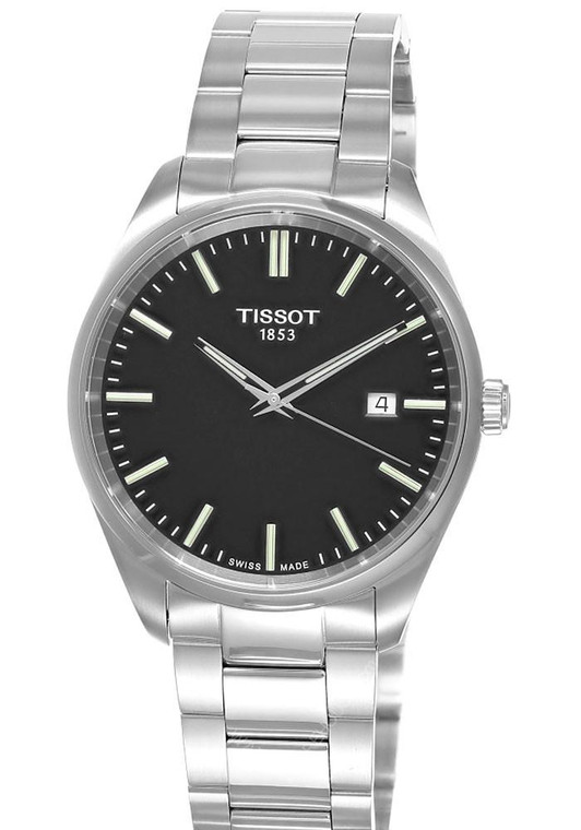 TISSOT PR 100 Quartz SS 40MM Black Dial Men's Watch T150.410.11.051.00 / T1504101105100