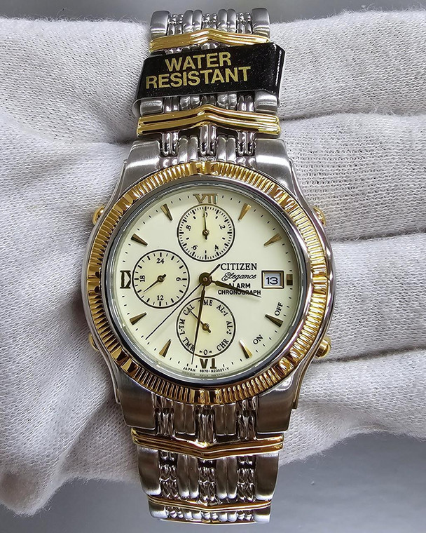 Citizen Watches CITIZEN Elegance Quartz Chronograph Two-Tone Men's Watch AI3384-57A 