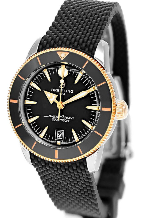 BREITLING SuperOcean Heritage B31 Automatic 42MM Black Dial Rubber Men's Watch UB3111241B1S1