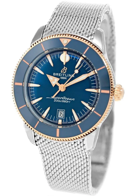 Breitling watches BREITLING SuperOcean Heritage B31 Chronograph SS 44MM Blue Dial Men's Watch UB3112161C1A1 