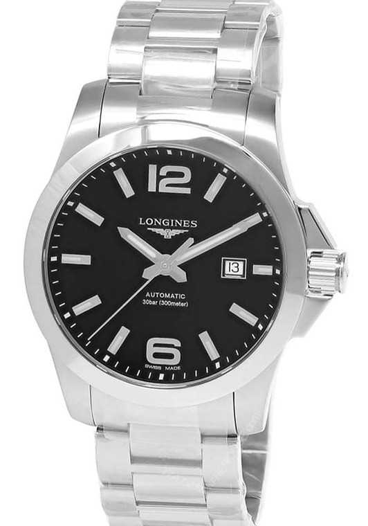 Longines watches LONGINES Conquest Automatic SS 43MM Black Dial Men's Watch L3.778.4.58.6 
