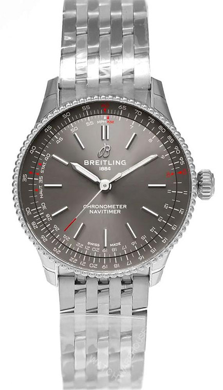 Breitling watches BREITLING Navitimer Automatic 36MM Grey Dial Unisex Watch A17327381B1A1