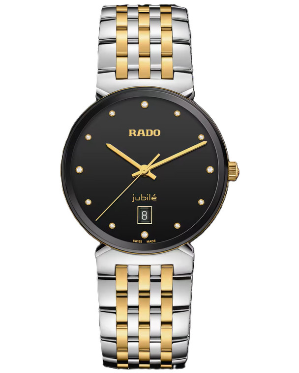 RADO Florence Quartz 38MM Black Diamond Dial Two-Toned Men's Watch R48912743