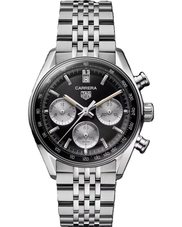 TAG HEUER Carrera Chronograph 39MM Black Dial Steel Men's Watch CBS2210.BA0048
