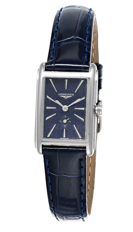 Longines watches LONGINES DolceVita Quartz 20MM Blue Dial Leather Women's Watch L5.255.4.93.2 