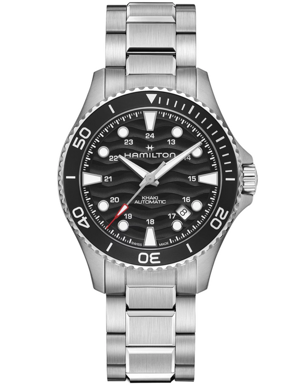 HAMILTON Khaki Navy Scuba Auto 40MM Black Dial SS Men's Watch H82415130