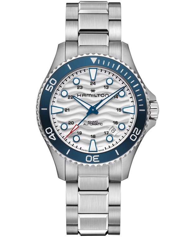 HAMILTON Khaki Navy Scuba Auto 40MM White Dial SS Men's Watch H82425110