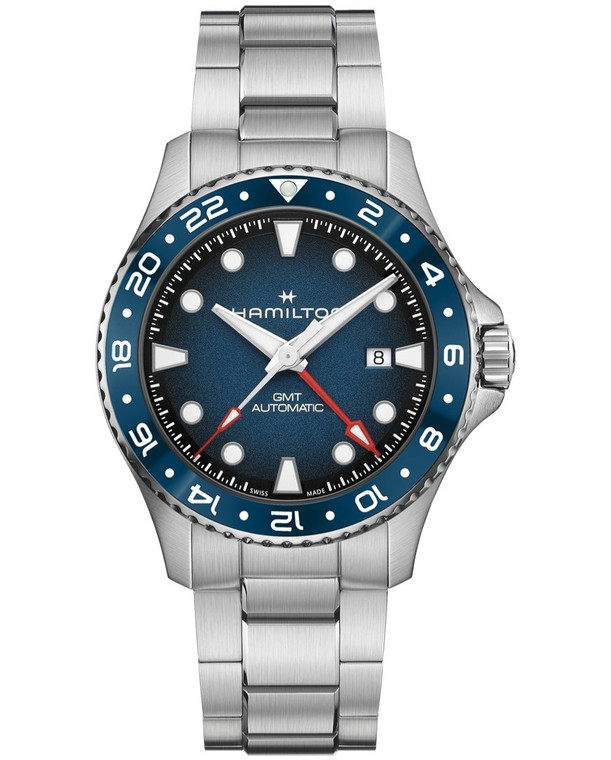 HAMILTON Khaki Navy Scuba Auto GMT 43MM Blue Dial SS Men's Watch H82535140