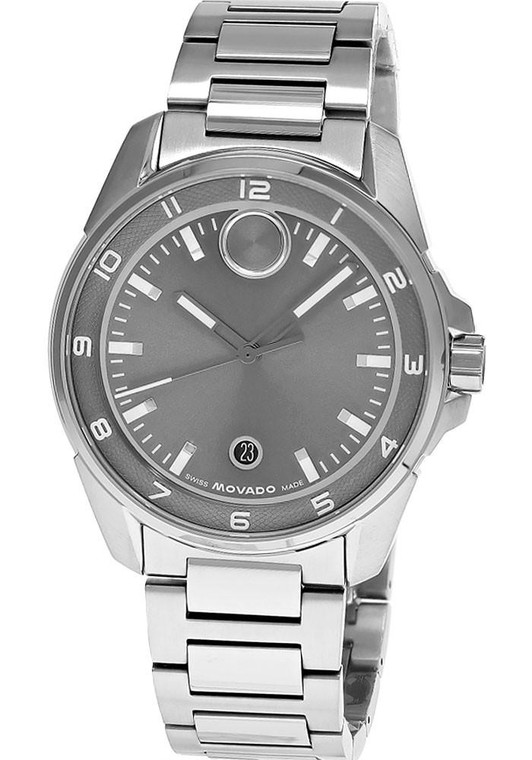 Movado watches MOVADO Bold Verso S Quartz SS 42MM Gray Dial Men's Watch 3601391 