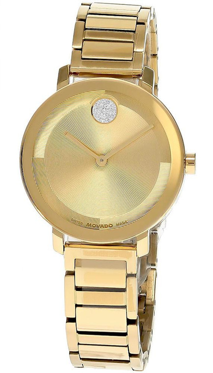 Movado watches MOVADO Bold Evolution 2.0 Quartz 34MM Gold Dial Women's Watch 3601106 