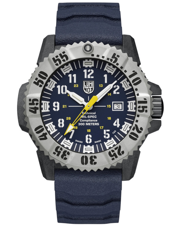 LUMINOX MIL-SPEC Inspired Quartz 46MM Blue Dial Rubber Men's Watch XL.3355.SET