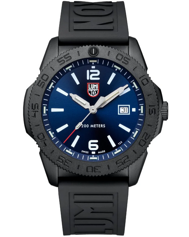 LUMINOX Pacific Diver Quartz 44MM Blue Dial Rubber Men's Watch XS.3123.B