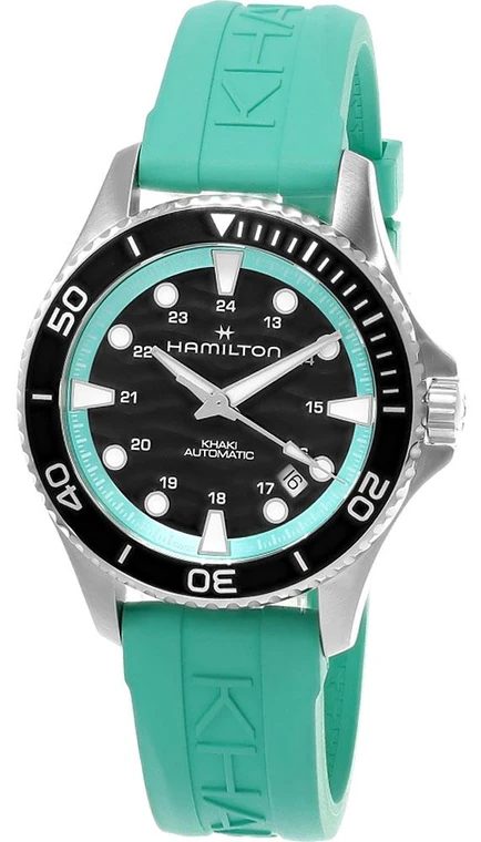 Hamilton watches HAMILTON Khaki Navy Scuba Automatic 40MM Turquoise Rubber Men's Watch H82415331 