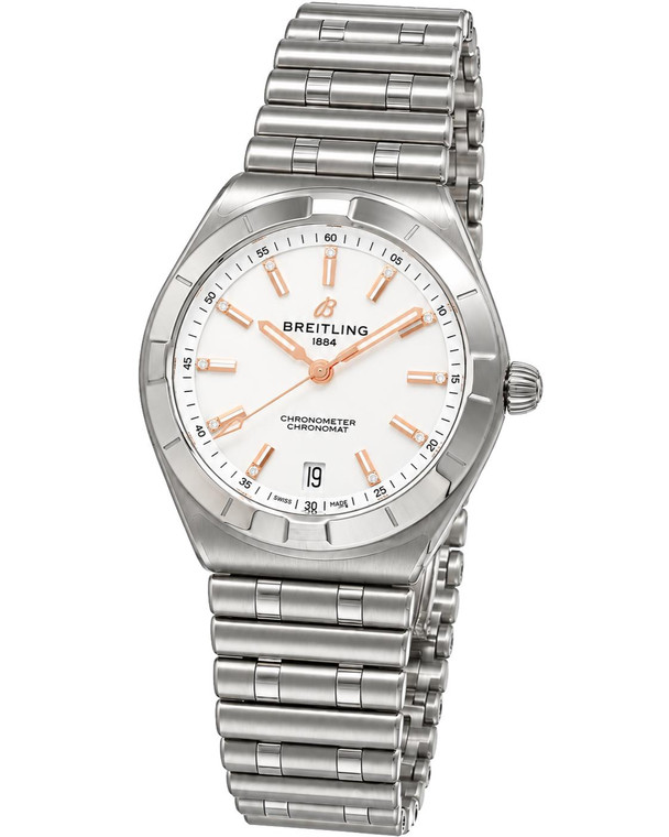 Breitling watches BREITLING Chronomat Automatic 36MM White Dial SS Women's Watch A10320101A1A1 