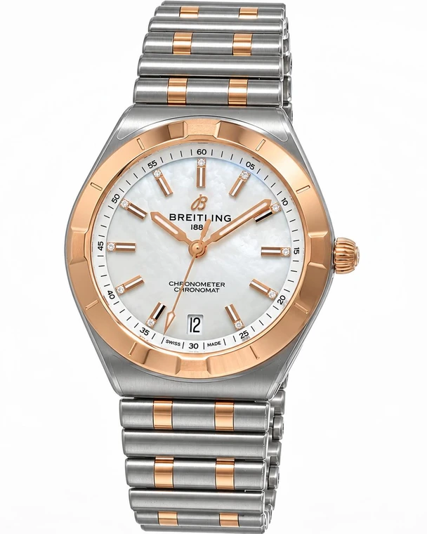 Breitling watches BREITLING Chronomat Automatic 36MM White MOP Dial SS Women's Watch U10320101A1U1 