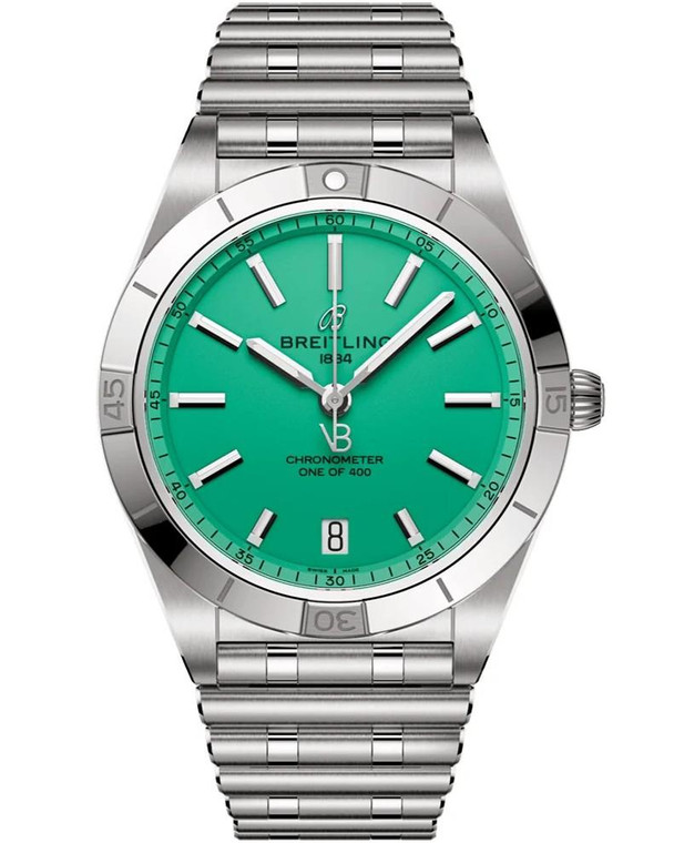 Breitling watches BREITLING Chronomat Automatic 36MM Victoria Beckham Green Dial Women's Watch A103801A1L1A1 