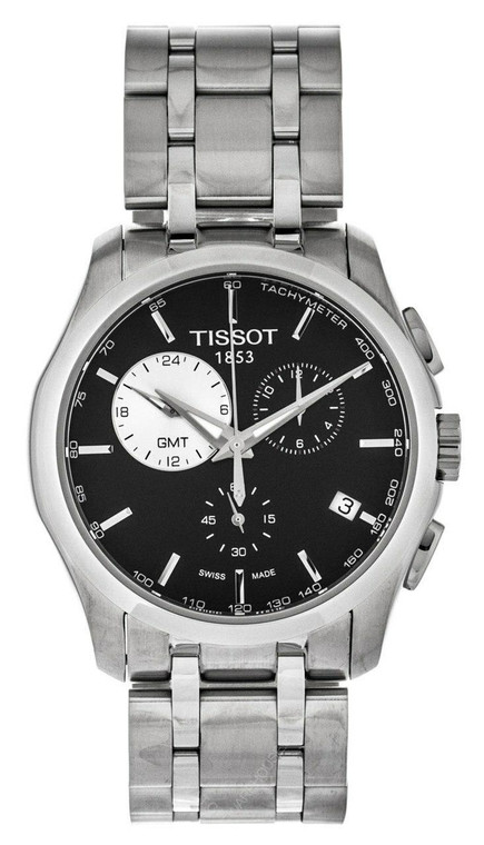 Tissot watches TISSOT T-Trend Couturier GMT Chronograph SS Mens Watch T0354391105100