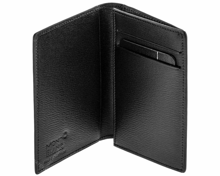 MONTBLANC 4810 Westside BLK Cowhide Leather Business Card Holder 38034