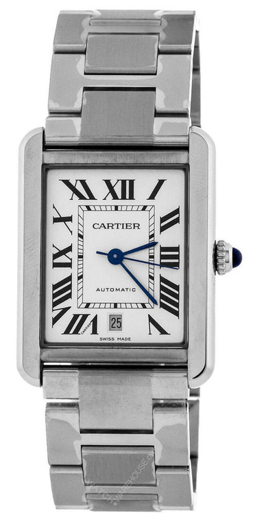 Cartier watches CARTIER Tank Solo XL 40.85MM SS Silver Dial AUTO Mens Watch W5200028
