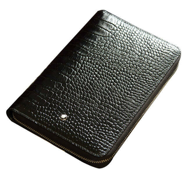 MONTBLANC Meisterstuck Selection Agenda Small Zip Mocha Leather